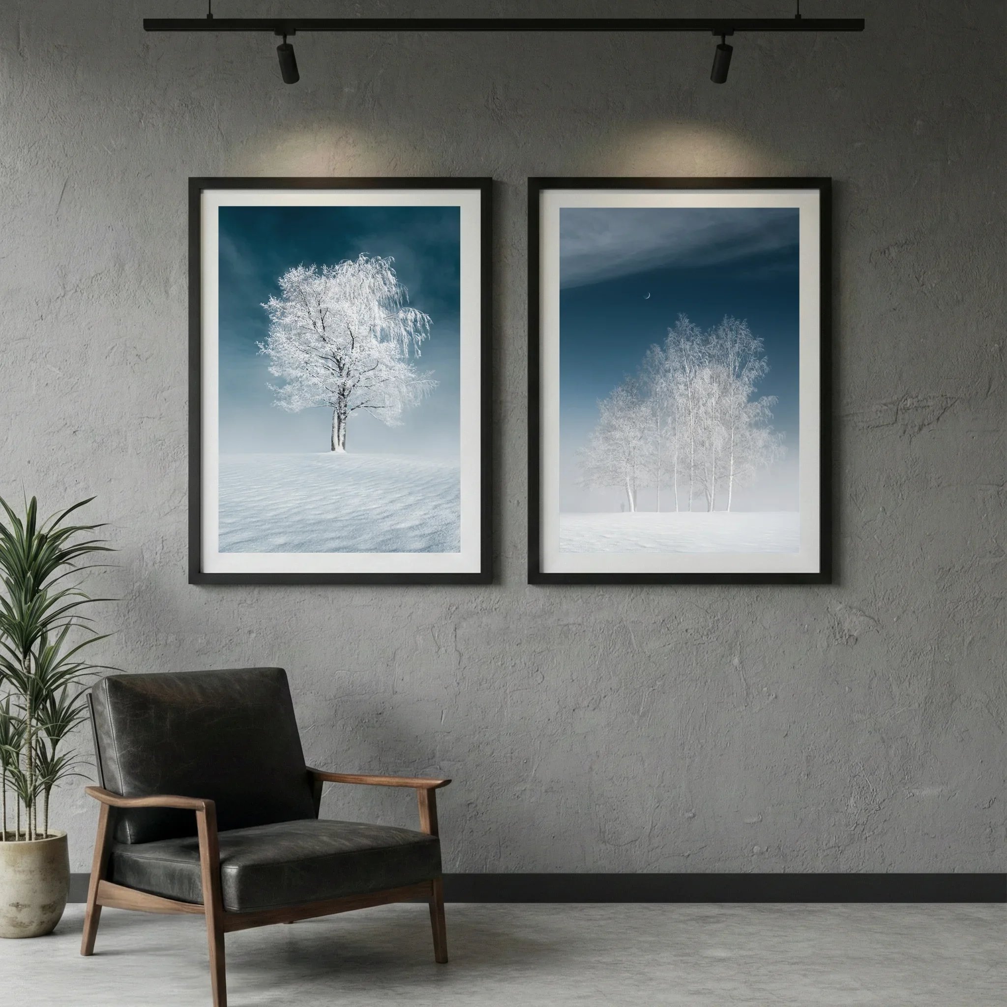 Framed fine art photography displayed in an interior setting for campaigns, licensing, and visual collaborations by Mikko Lagerstedt