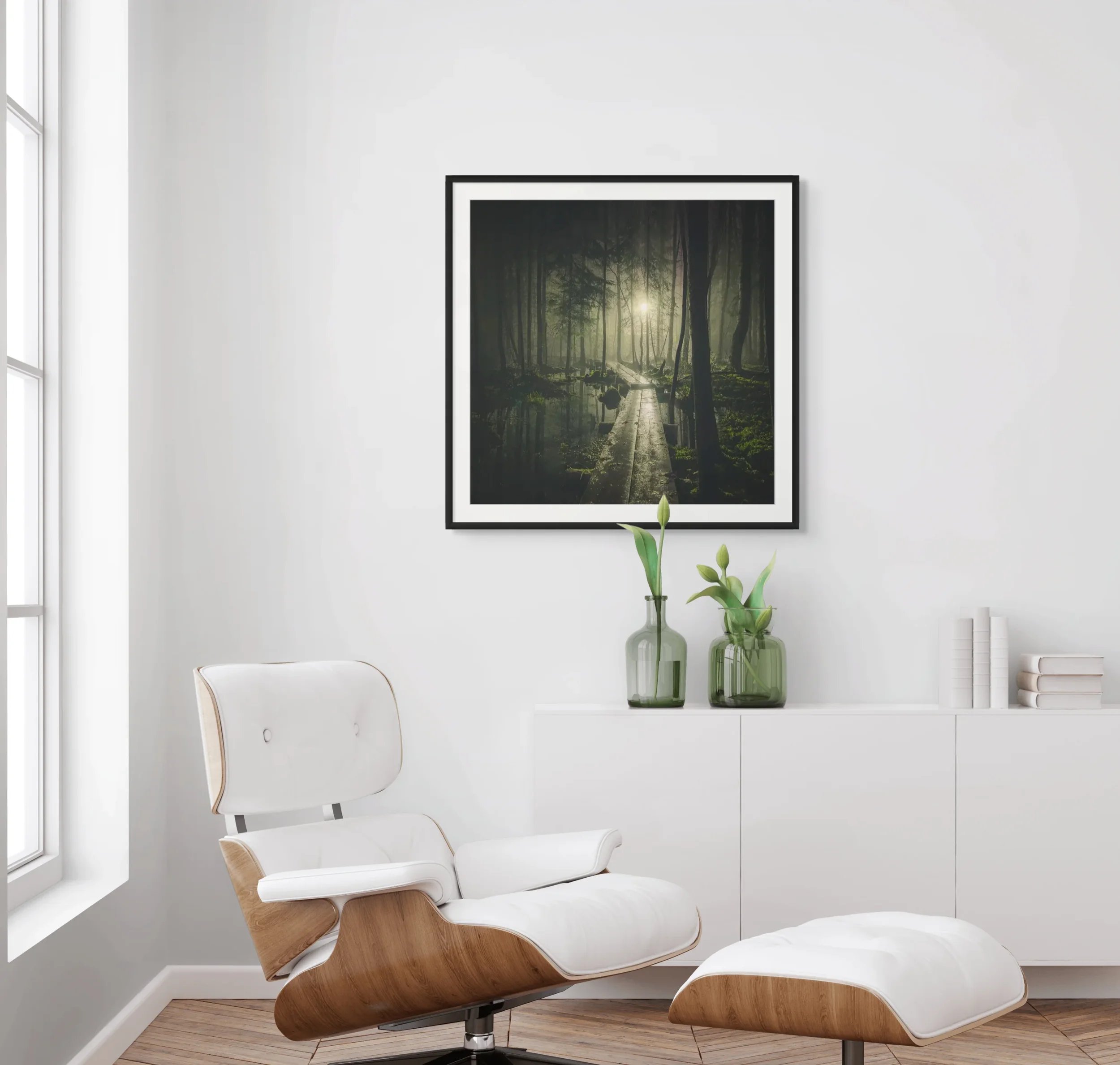 Calm imagery and wellbeing in spaces