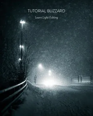 Atmosphere eBookin esimerkkisivu lumimyrskykuvan työnkulusta
