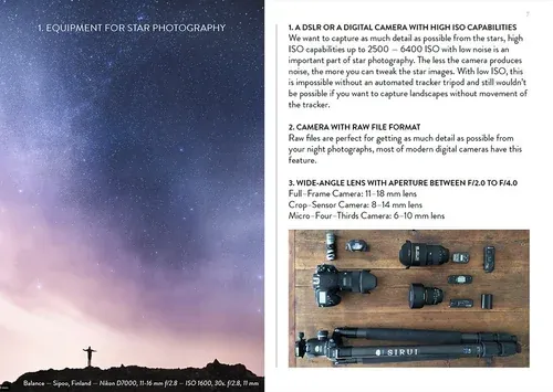 Star Photography Masterclass -esikatselusivu Linnunrata-esimerkkikuvauksella